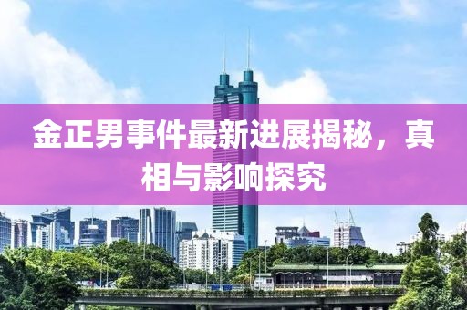 金正男事件最新進(jìn)展揭秘，真相與影響探究