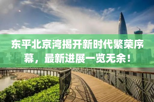 東平北京灣揭開新時代繁榮序幕，最新進展一覽無余！