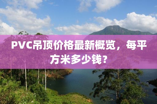 PVC吊頂價(jià)格最新概覽，每平方米多少錢？