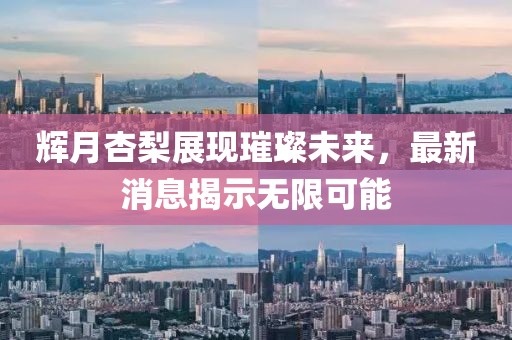 輝月杏梨展現(xiàn)璀璨未來，最新消息揭示無限可能