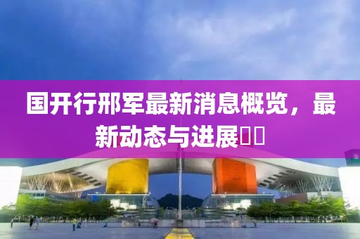 國開行邢軍最新消息概覽，最新動(dòng)態(tài)與進(jìn)展??