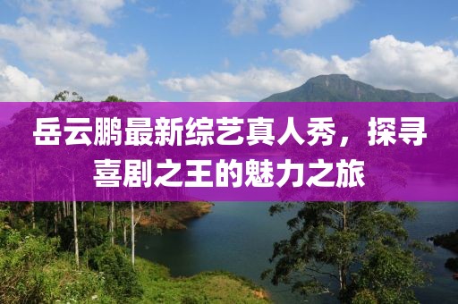 岳云鵬最新綜藝真人秀，探尋喜劇之王的魅力之旅