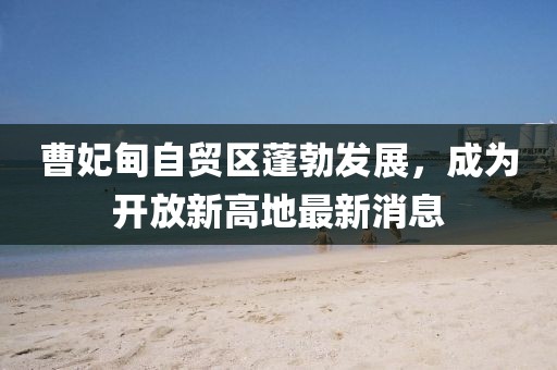 曹妃甸自貿(mào)區(qū)蓬勃發(fā)展，成為開(kāi)放新高地最新消息