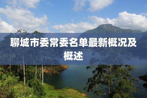 聊城市委常委名單最新概況及概述