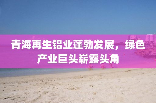 青海再生鋁業(yè)蓬勃發(fā)展，綠色產(chǎn)業(yè)巨頭嶄露頭角