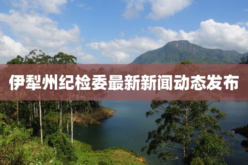 伊犁州紀(jì)檢委最新新聞動態(tài)發(fā)布