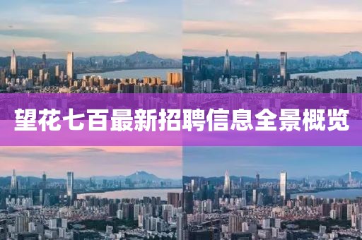 望花七百最新招聘信息全景概覽