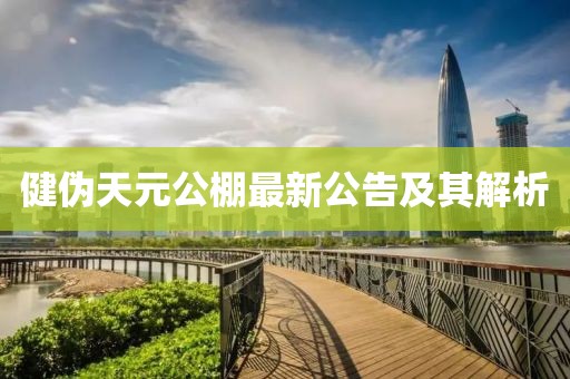 健偽天元公棚最新公告及其解析