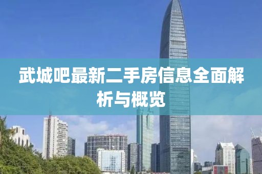 武城吧最新二手房信息全面解析與概覽