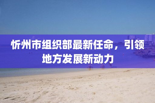 忻州市組織部最新任命，引領(lǐng)地方發(fā)展新動力