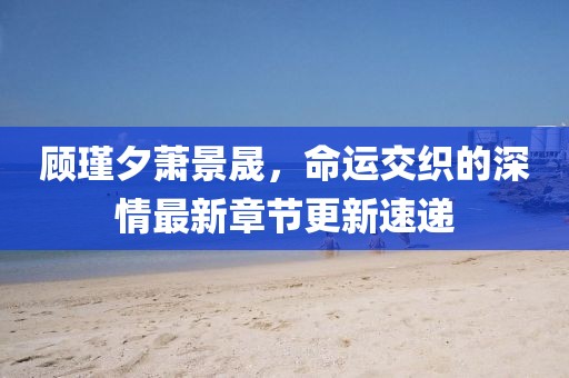 顧瑾夕蕭景晟，命運(yùn)交織的深情最新章節(jié)更新速遞