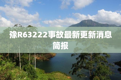 豫R63222事故最新更新消息簡報(bào)