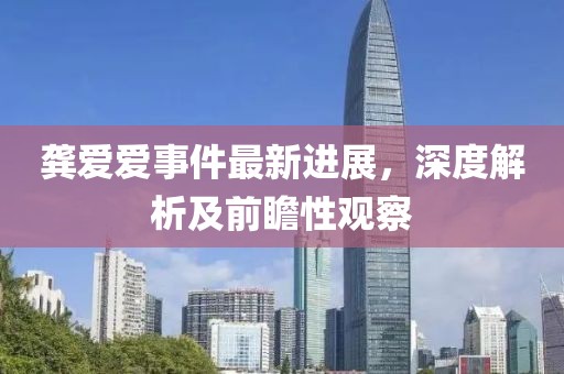龔愛愛事件最新進展，深度解析及前瞻性觀察