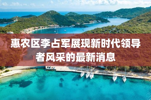 惠農(nóng)區(qū)李占軍展現(xiàn)新時(shí)代領(lǐng)導(dǎo)者風(fēng)采的最新消息