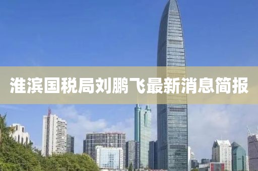 淮濱國稅局劉鵬飛最新消息簡報(bào)