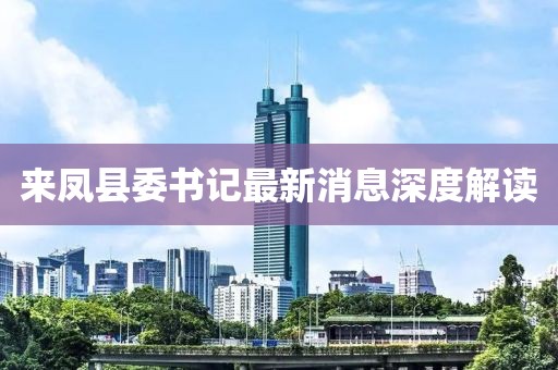 來鳳縣委書記最新消息深度解讀