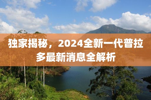 獨(dú)家揭秘，2024全新一代普拉多最新消息全解析