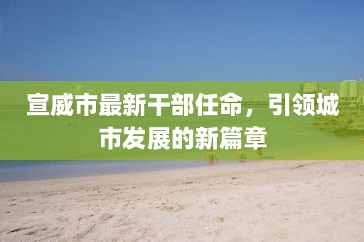 宣威市最新干部任命，引領(lǐng)城市發(fā)展的新篇章
