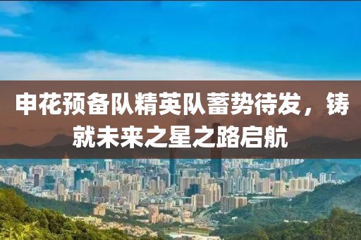 申花預(yù)備隊精英隊蓄勢待發(fā)，鑄就未來之星之路啟航