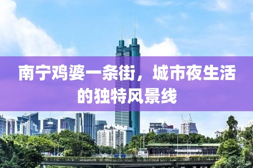 南寧雞婆一條街，城市夜生活的獨特風(fēng)景線