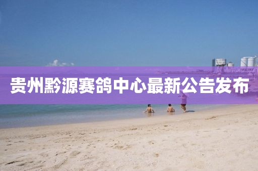 貴州黔源賽鴿中心最新公告發(fā)布